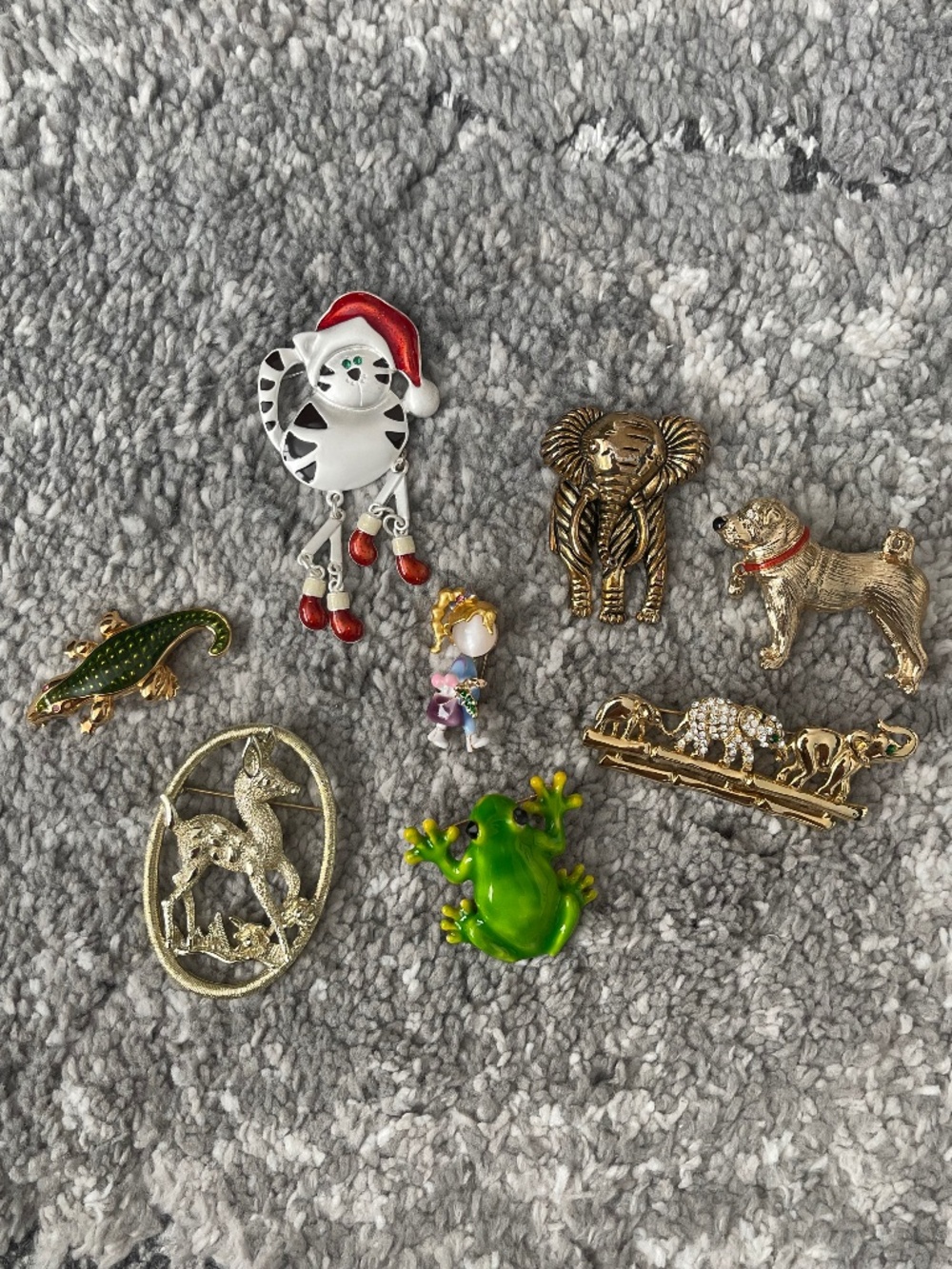 Animal brooches